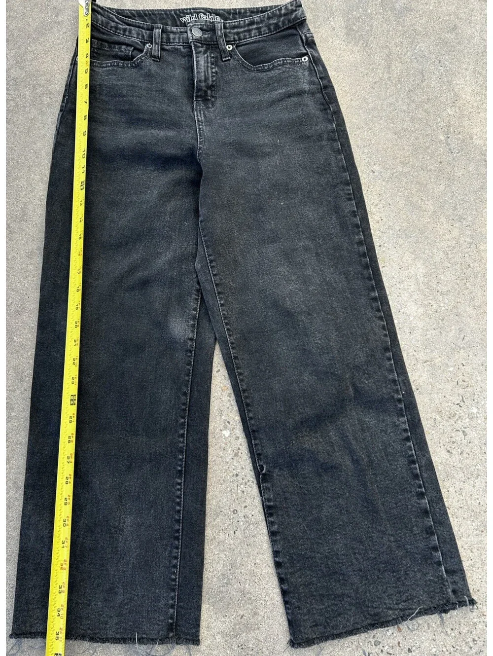 Wild Fable High Rise Baggy Jeans Size 2 New Denim Dark Wash Aprox 24W x 24.5L